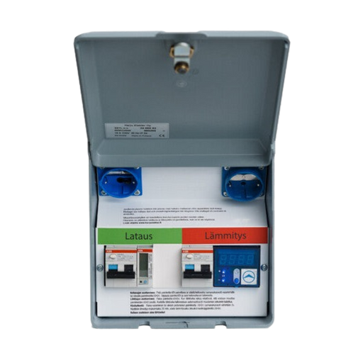 Harju Elekter - Lämmitysrasia. Hidaslataus 1 x 16A supersuko + kWh, 1 x 16A+d.kello