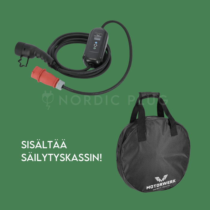Motorwerk - Kannettava sähköauton latauslaite voimavirtaan