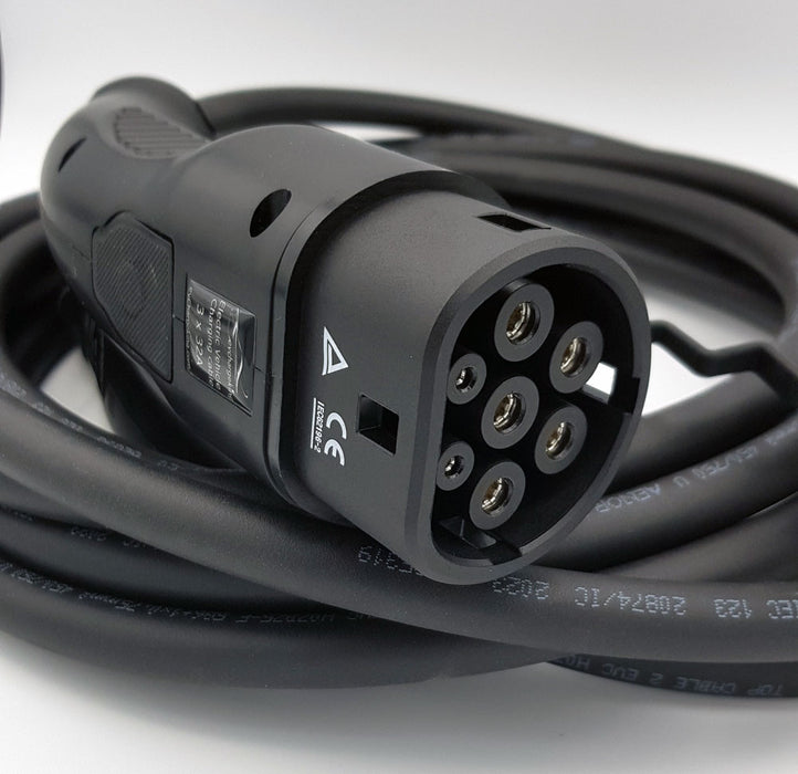 Latauskaapeli Tesla-napilla, Type-2, 11kW